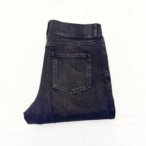 Betabrand Black Stretch Straight Leg Denim Jeans Slip On Size Small Petite